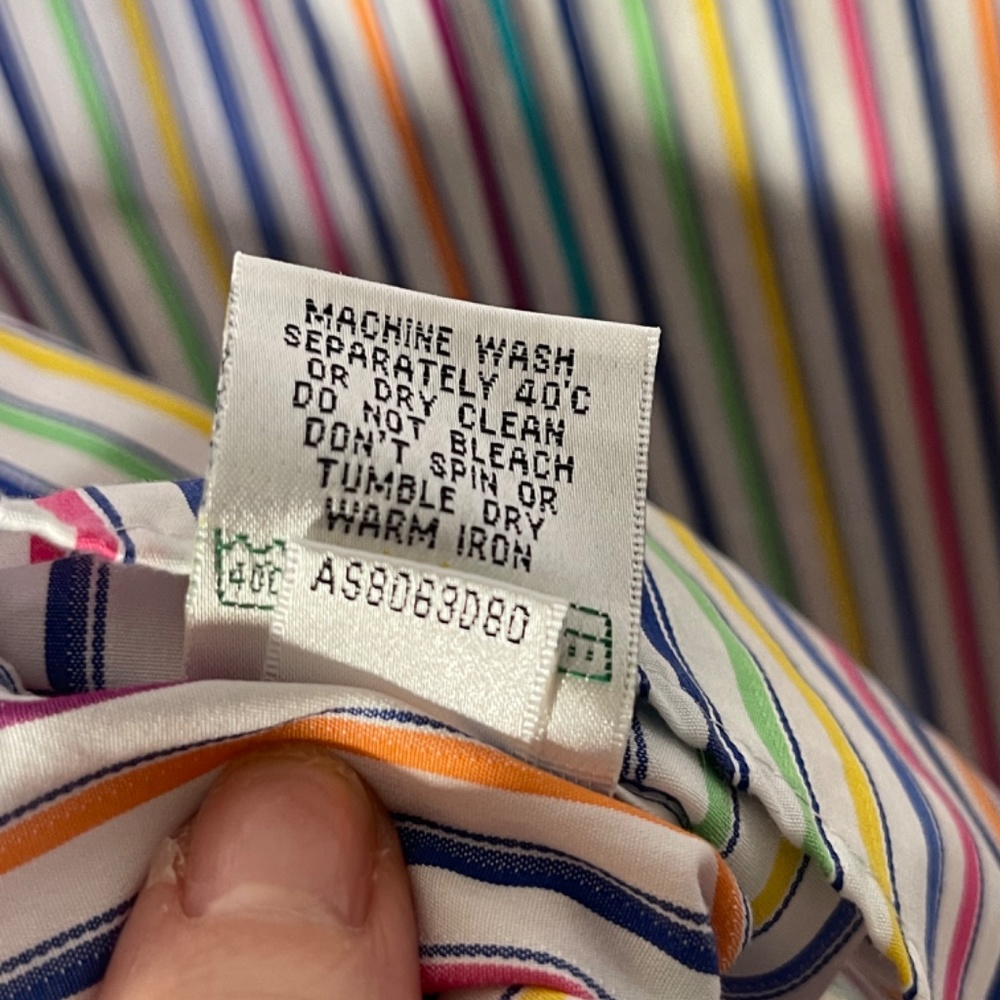 Bugatchi Uomo Multicolor Stripes Button Up It Dre… - image 2